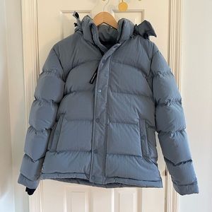 Aritzia Super Puff Coat Blue 2XS